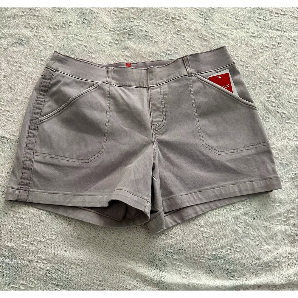 SPANX Shorts Womens Light Orchid Pull On 4 Way Stretch Large NEW